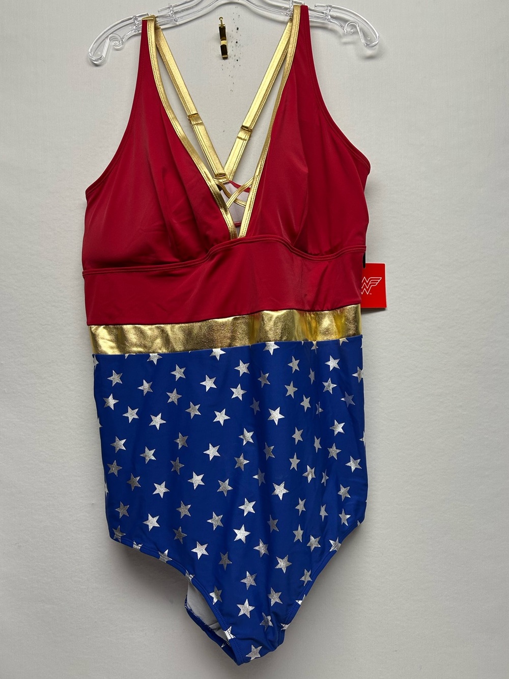 Wonder Woman Torrid  5X plus Red & Blue Stars Costume Swimsuit